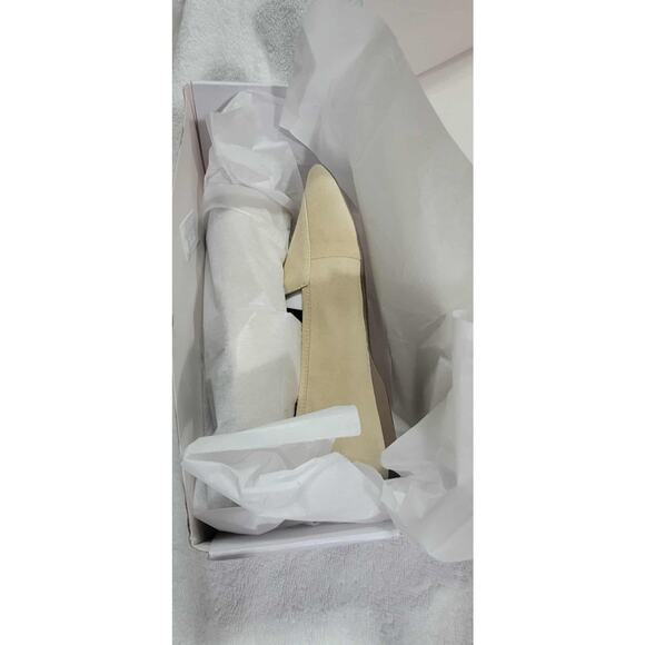 NWT Women's Birdies The Vesper Almond Toe Suede Loafer in Buttermilk size 7.5 - Picture 4 of 5